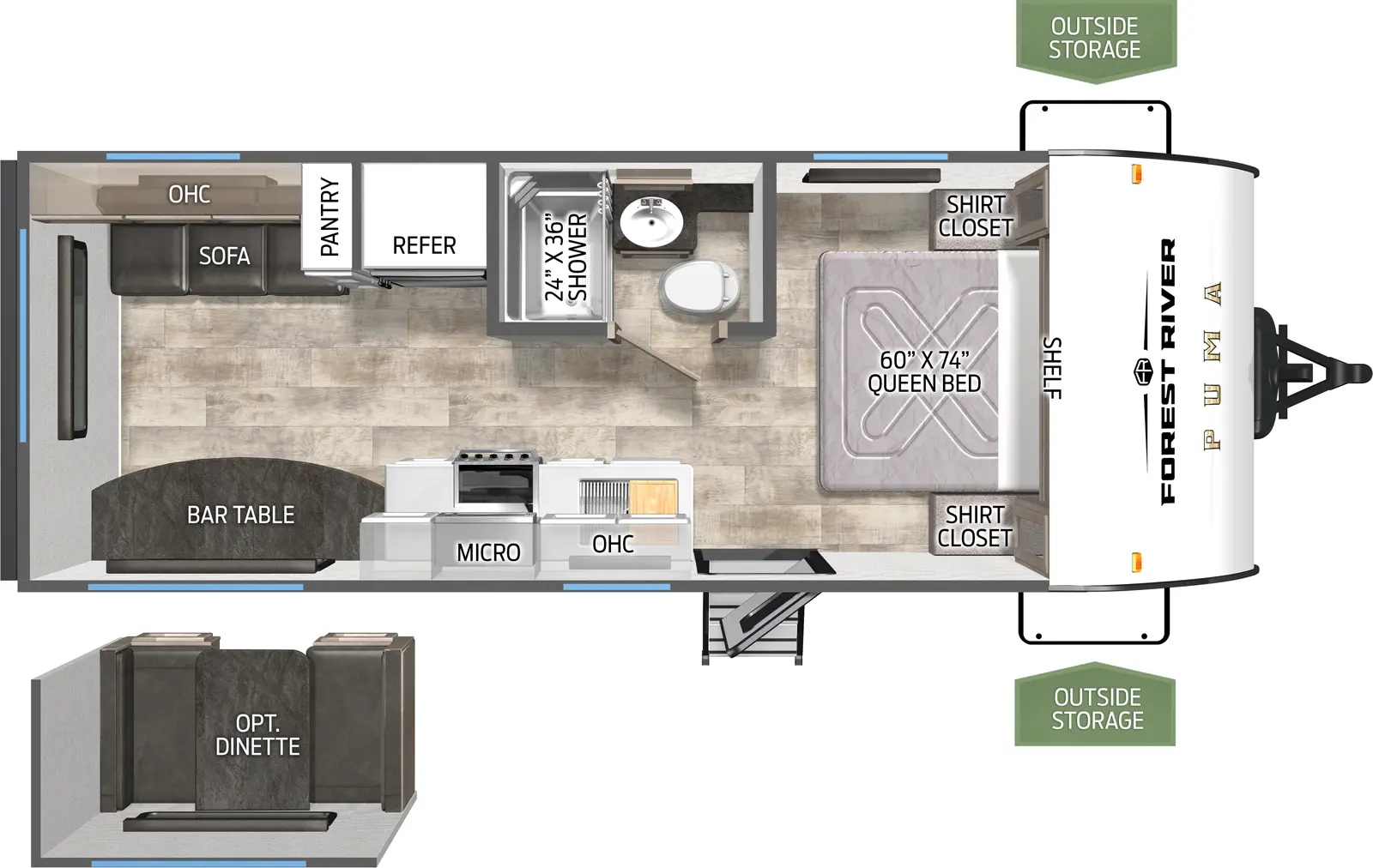 Puma Camping Edition 20RLCE Floorplan